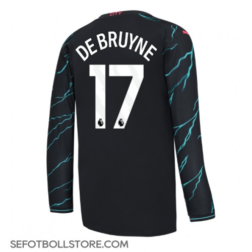 Manchester City Kevin De Bruyne #17 Replika Tredje Tröja 2023-24 Långärmad